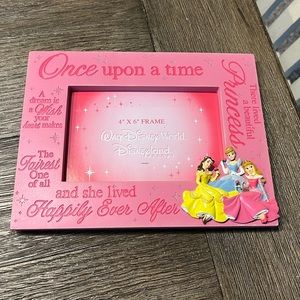 Disney parks authentic princess frame 4x6 NWT